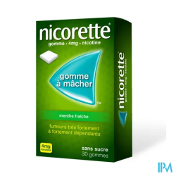 NICORETTE 4MG GOMME MENT FRA SS 30
