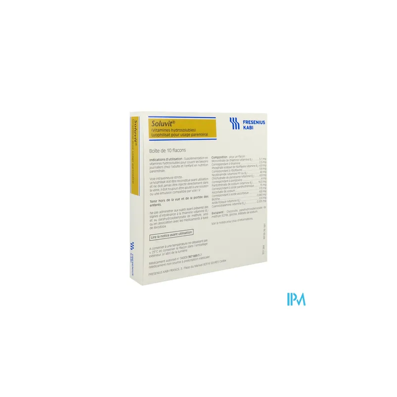 SOLUVIT LYOPHILISAT IV FL 10ML 10