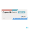 CARVEDILOL 6,25MG VTS CPR SEC 28