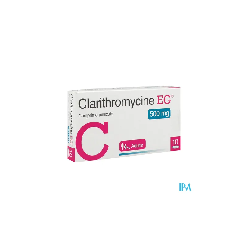 CLARITHROMYCINE 500MG EG CPR 10