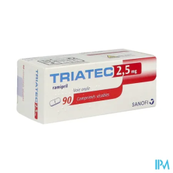 TRIATEC 2,5MG CPR SECABLE 90