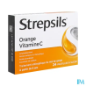 STREPSILS ORANGE VIT C PAST 24