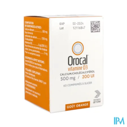 OROCAL D3 500MG/200UI CPR 60