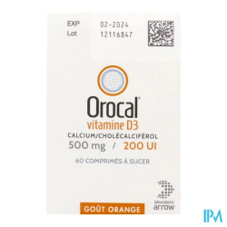 OROCAL D3 500MG/200UI CPR 60
