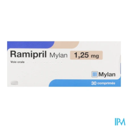 RAMIPRIL 1,25MG VIATRIS CPR 30