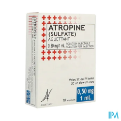 ATROPINE 0,5MG/ML AGUET AMP B 10