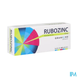 RUBOZINC 15MG GELULE 60