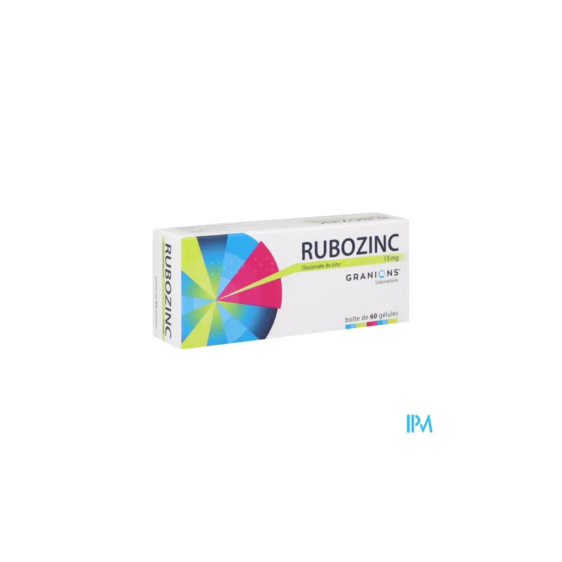 RUBOZINC 15MG GELULE 60