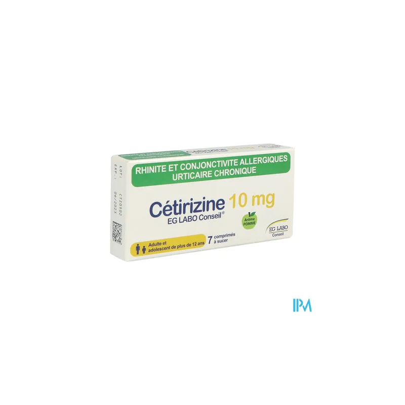 CETIRIZINE 10MG EG CPR 7