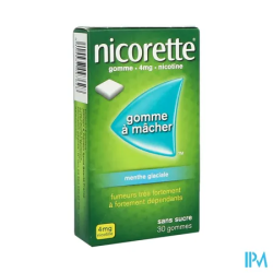 NICORETTE 4MG GOMME MENT GLA SS 30