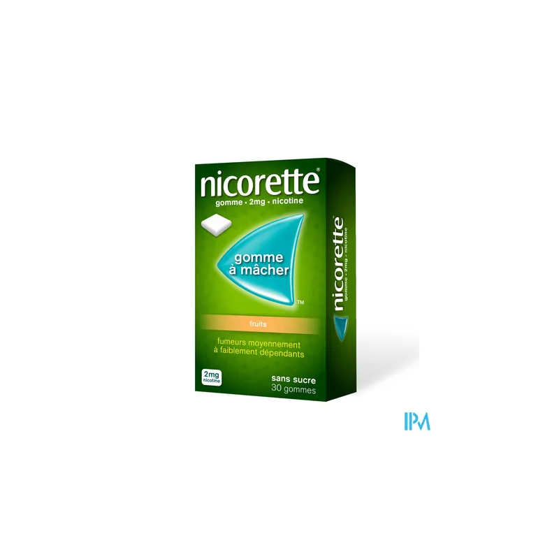 NICORETTE 2MG GOMME FRUITS SS 30
