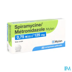 SPIRAM/MET 0,75MUI/125MG VTS CPR20