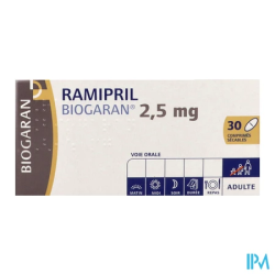 RAMIPRIL 2,5MG BIOGARAN CPR SEC 30