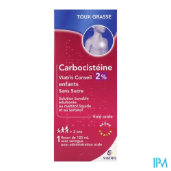CARBOCISTEINE 2% VTS SOL S/S 125ML