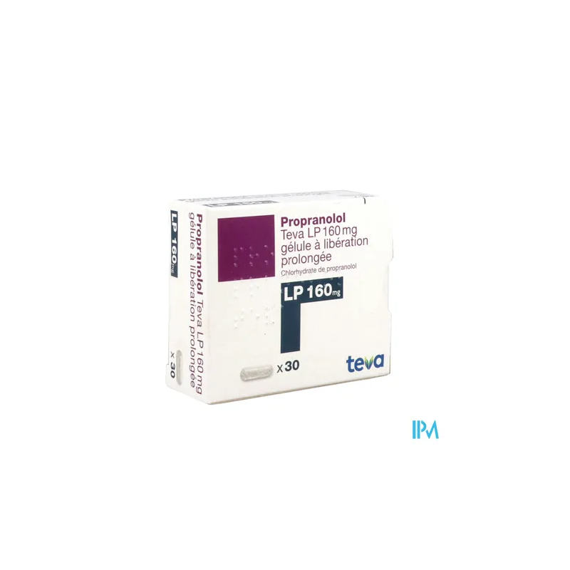 PROPRANOLOL LP 160 TEVA GELULE 30