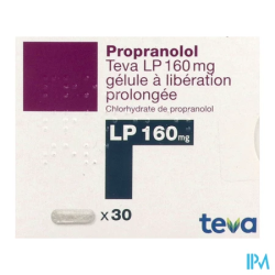 PROPRANOLOL LP 160 TEVA GELULE 30