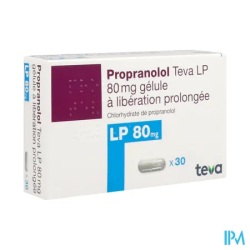 PROPRANOLOL LP 80 TEVA GELULE 30