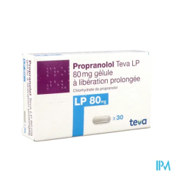 PROPRANOLOL LP 80 TEVA GELULE 30