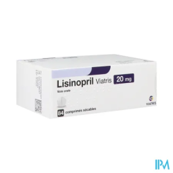 LISINOPRIL 20MG VIATRIS CPR SEC 84