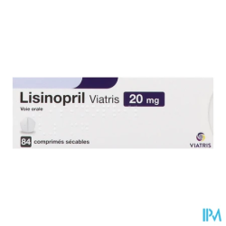 LISINOPRIL 20MG VIATRIS CPR SEC 84