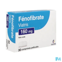 FENOFIBRATE 160MG VIATRIS CPR 30