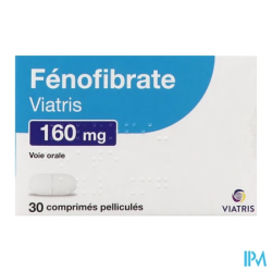 FENOFIBRATE 160MG VIATRIS CPR 30