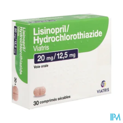 LISINOPRIL/HY 20/12,5MG VTS CS30