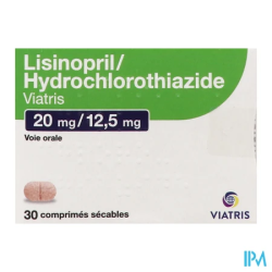 LISINOPRIL/HY 20/12,5MG VTS CS30
