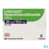 LISINOPRIL/HY 20/12,5MG VTS CS30