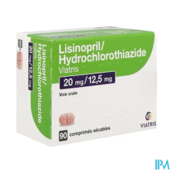LISINOPRIL/HY 20/12,5MG VTS CS90