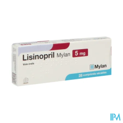 LISINOPRIL 5MG VTS CPR SECABLE28