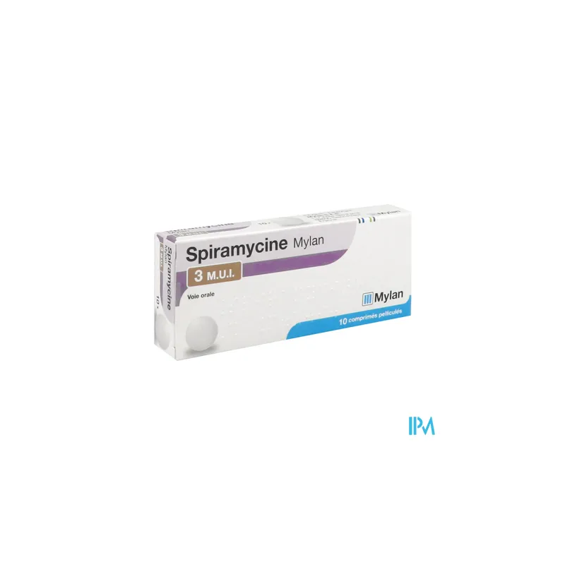 SPIRAMYCINE 3MUI VIATRIS CPR 10