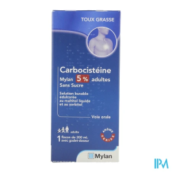 CARBOCISTEINE 5% VTS SOL S/S 200ML