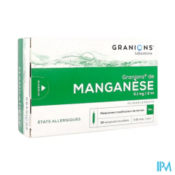 GRANIONS MANGANESE AMP BUV 2ML 30