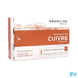 GRANIONS CUIVRE AMP BUV 2ML 30