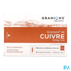 GRANIONS CUIVRE AMP BUV 2ML 30