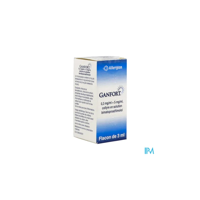 GANFORT 0,3MG/5MG/ML COL 3ML