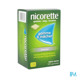 NICORETTE 4MG GOMME SS 105