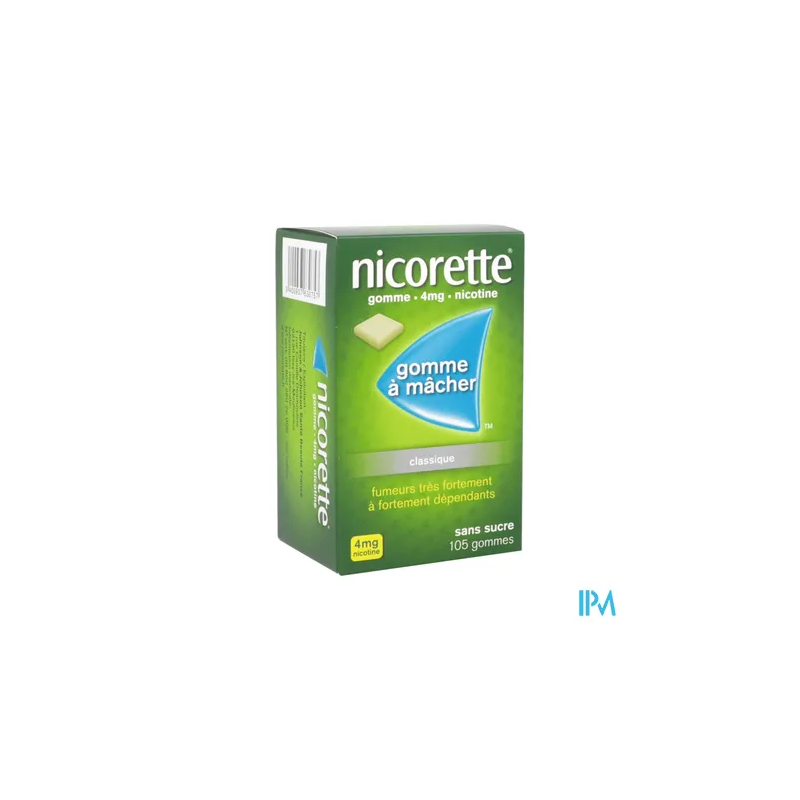 NICORETTE 4MG GOMME SS 105