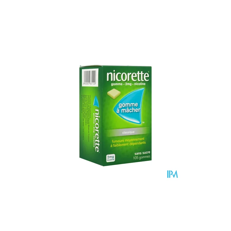 NICORETTE 2MG GOMME SS 105