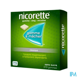 NICORETTE 2MG GOMME SS 210