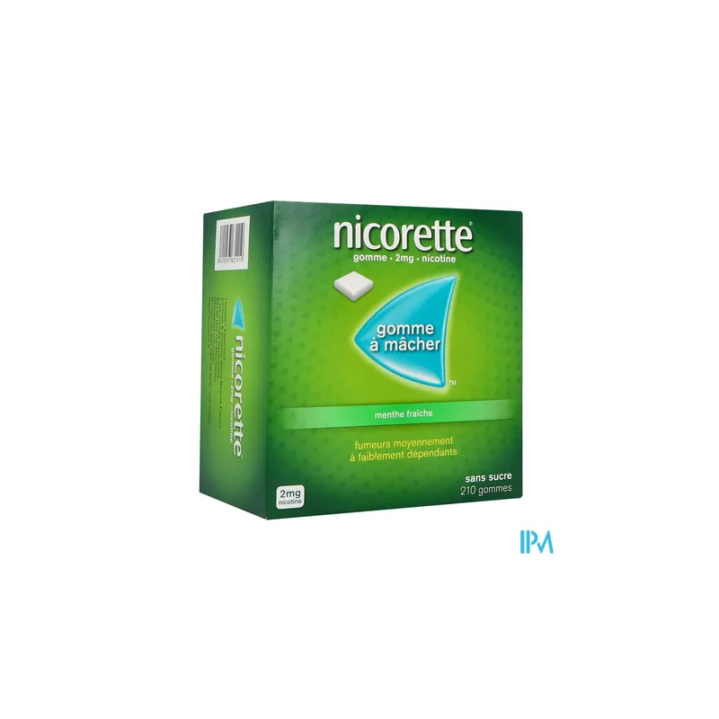 NICORETTE 2MG GOMME MENT FR SS 210