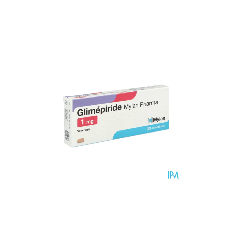 GLIMEPIRIDE 1MG VIATRIS CPR 30