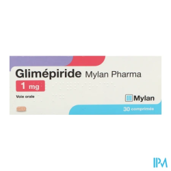 GLIMEPIRIDE 1MG VIATRIS CPR 30