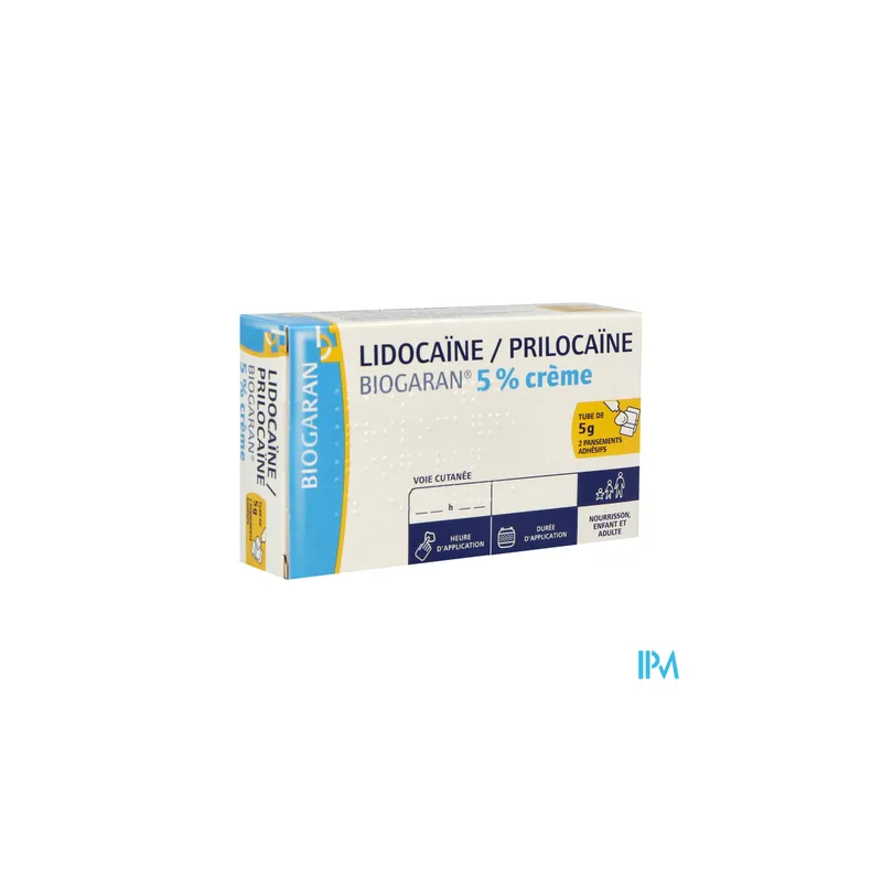 LIDOCAIN/PRILO 5% BIOG 1TUB 5G+2P