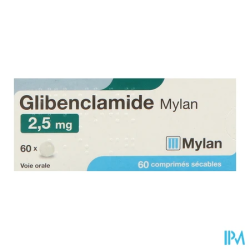 GLIBENCLAMIDE 2,5MG VTS CPR S 60