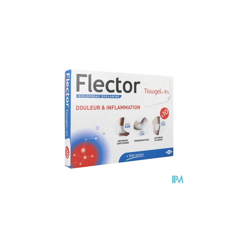 FLECTORTISSUGELEP 1% EMPLATRE 10