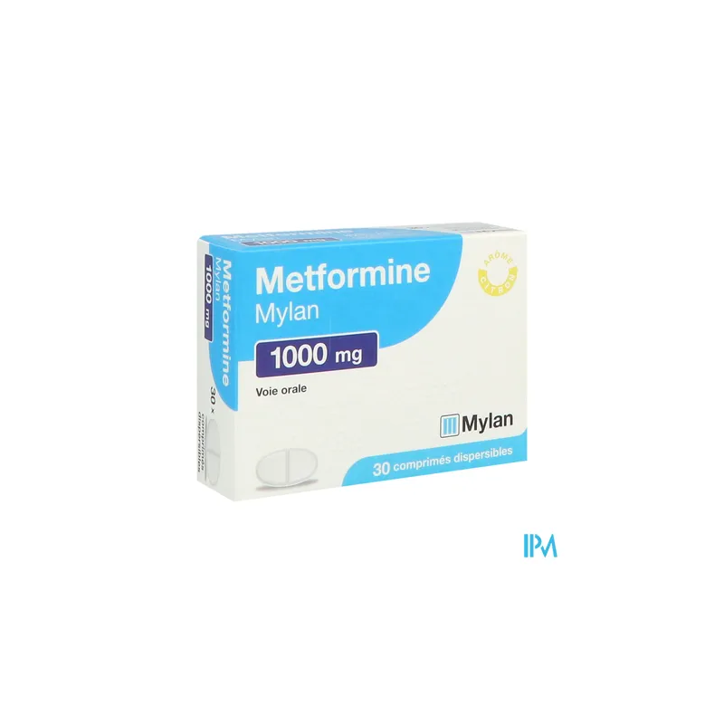 METFORMINE 1 000MG VTS CPR DISP30