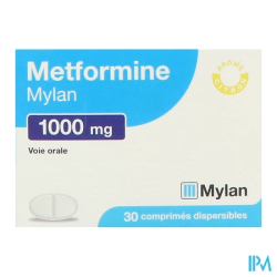 METFORMINE 1 000MG VTS CPR DISP30