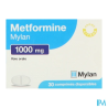 METFORMINE 1 000MG VTS CPR DISP30